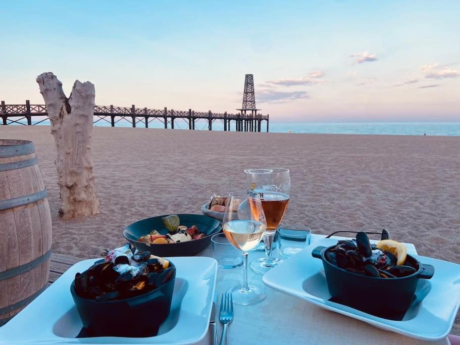 Les Voiles Blanches T2 Luxe A 100M De La Plage Leucate Kültér fotó